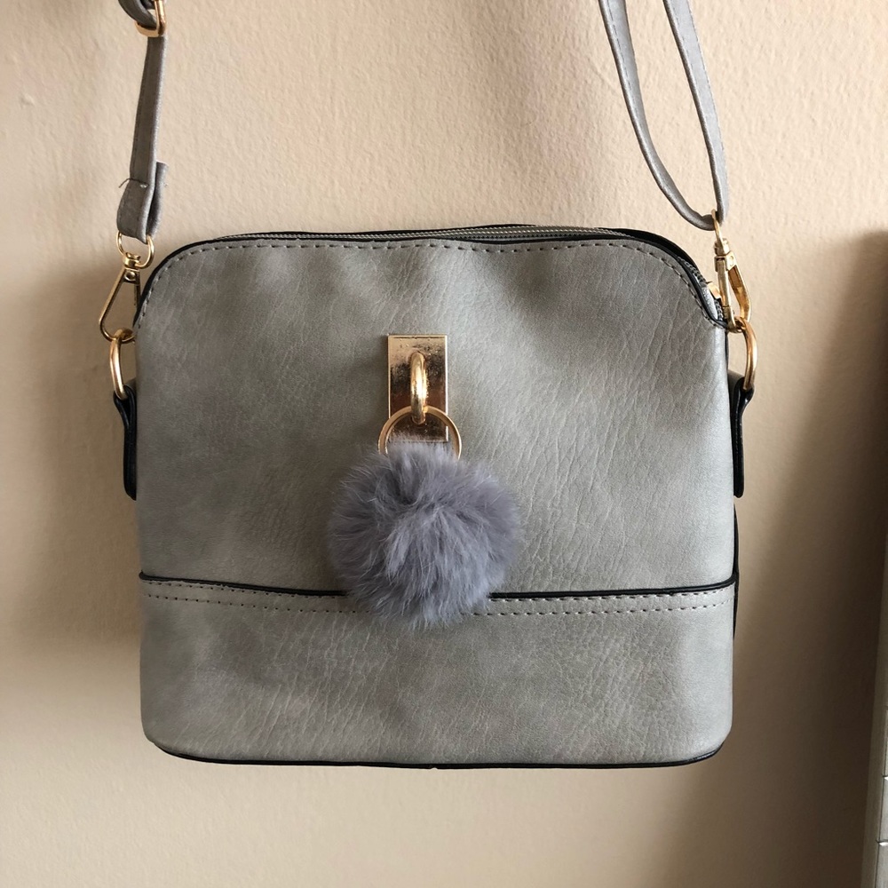 Grey convertible mini bag